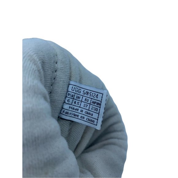 Ugg Australia 5124 Suburb Brown Size 6 Suede Crocheted Shearling Sweater Boots - Picture 8 of 10